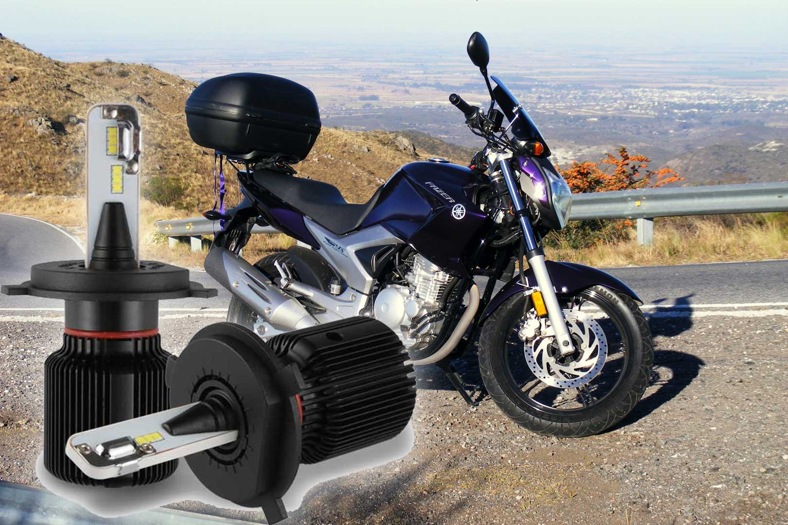 Como instalar una lámpara LED en moto Yamaha Fazer YS 250