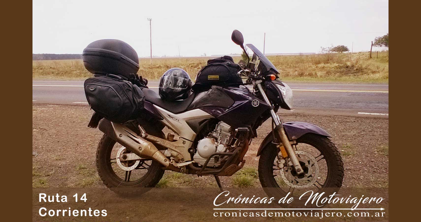 Yamaha Fazer YS250 en Ruta 14 - Corrientes