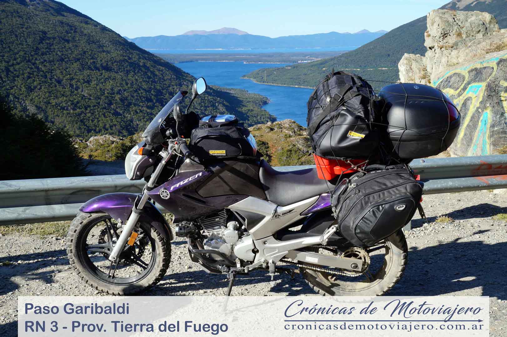 Yamaha Fazer YS 250 en Paso Garibaldi (T. Del Fuego)
