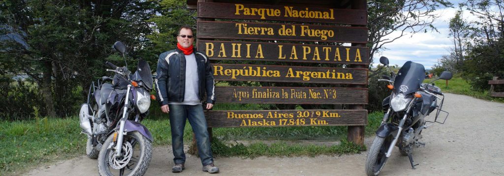 Final Ruta 3 en Bahía de Lapataia - Tierra del Fuego
