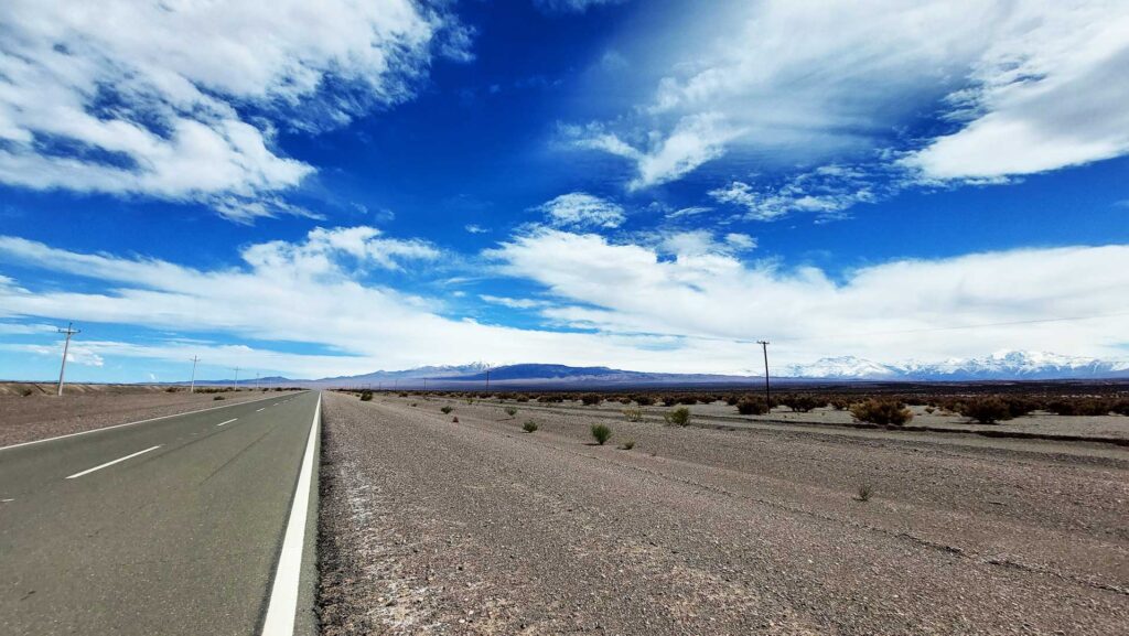 Ruta Nacional 149 hacia Pampa del Leoncito