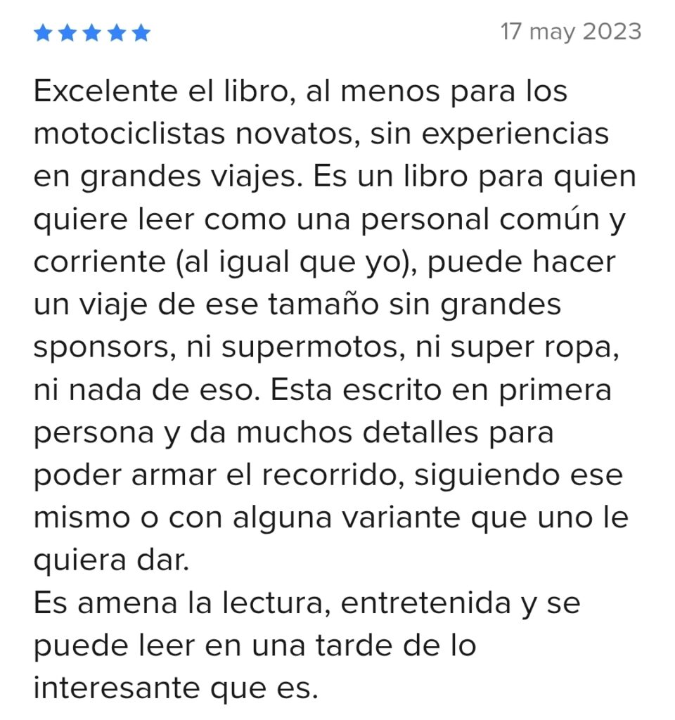 Valoración y reseña libro Mercadolibre