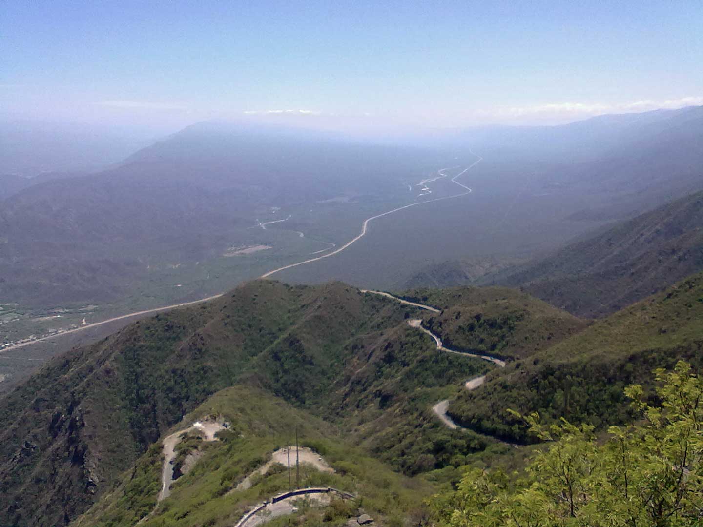 Vista panorámica de la Cuesta del Portezuelo, Catamarca