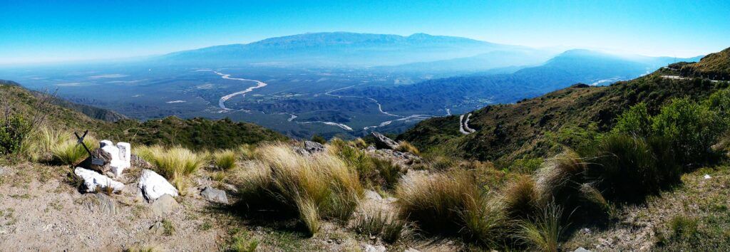 Vista panorámica del Valle de Catamarca desde las alturas de la Sierra de Ancasti