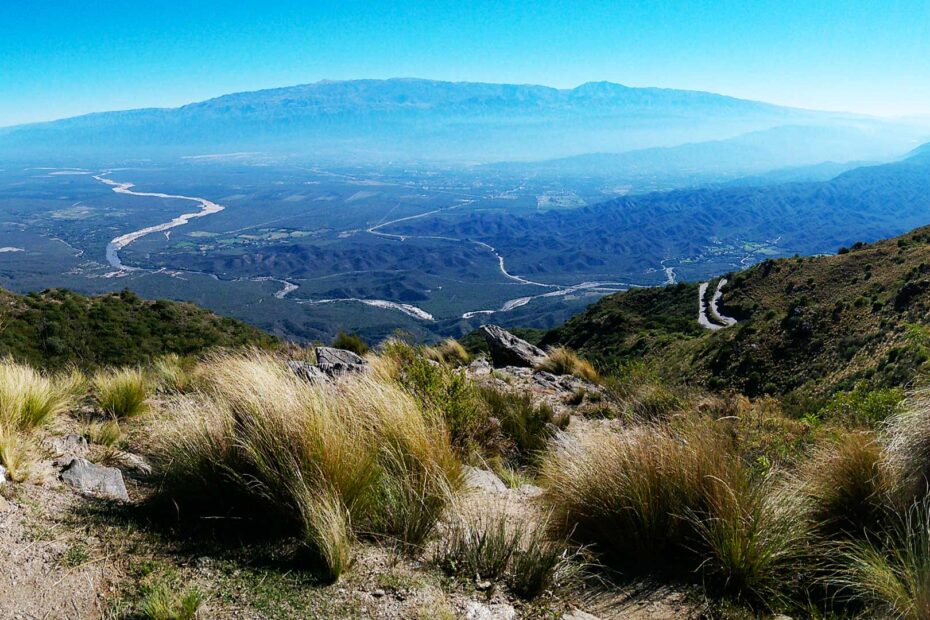 Vista panorámica del Valle de Catamarca desde las alturas de la Sierra de Ancasti