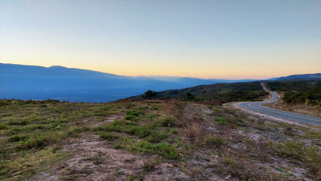 Vista del valle de Catamarca desde la Sierra de Ancasti